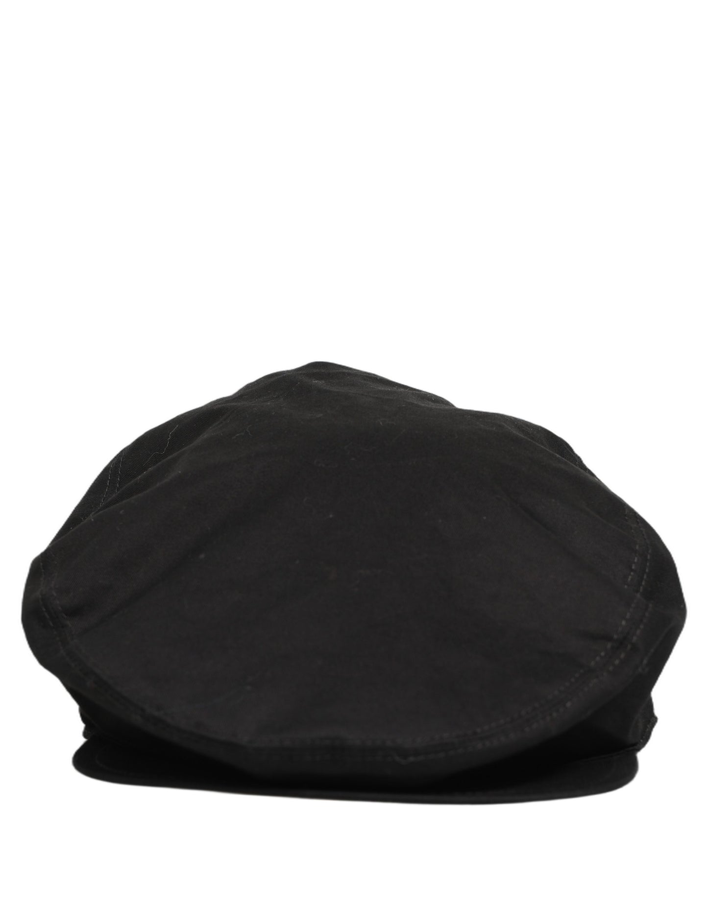 Dolce & Gabbana Casquette Gavroche Homme en Coton Stretch Noir