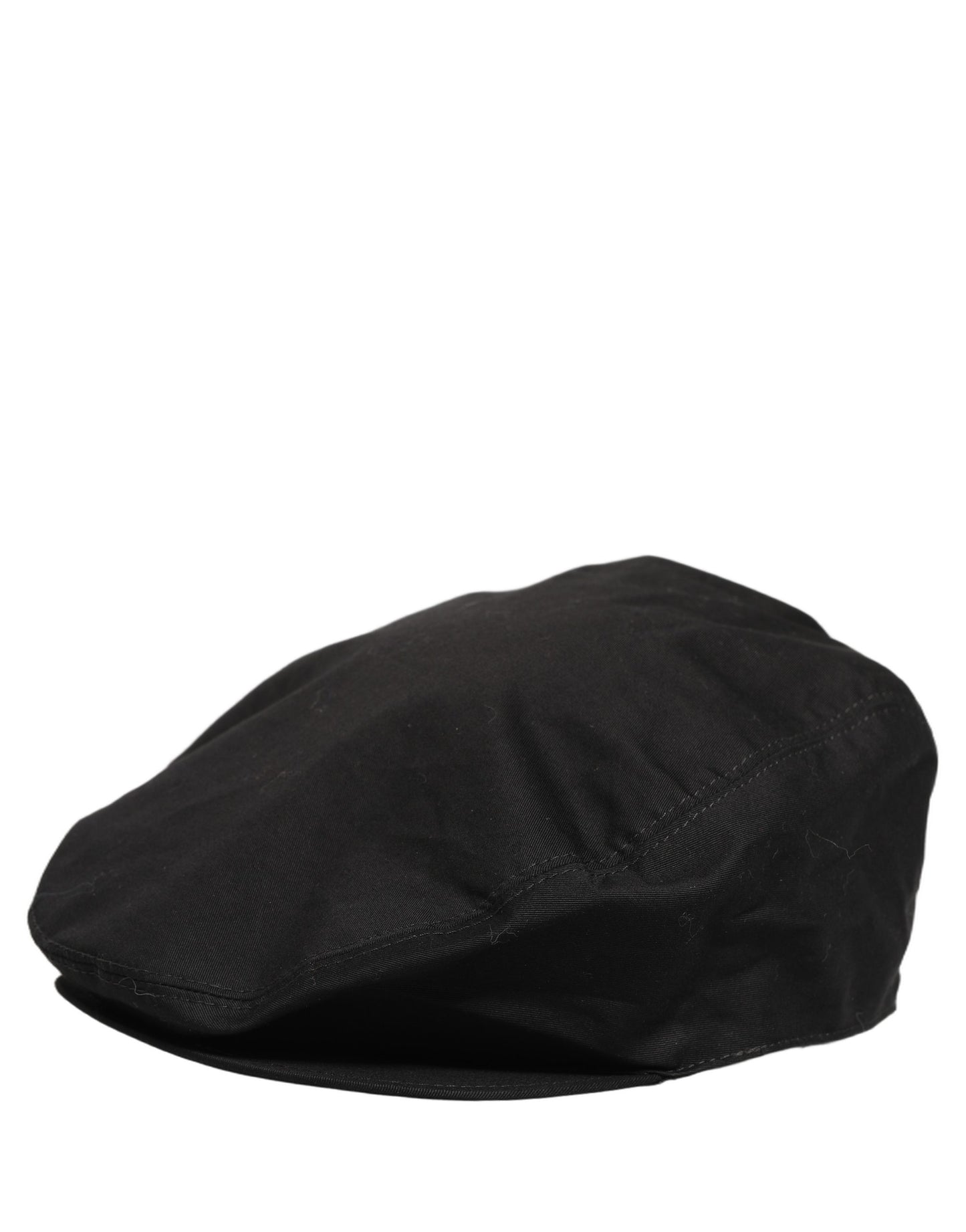 Dolce & Gabbana Casquette Gavroche Homme en Coton Stretch Noir