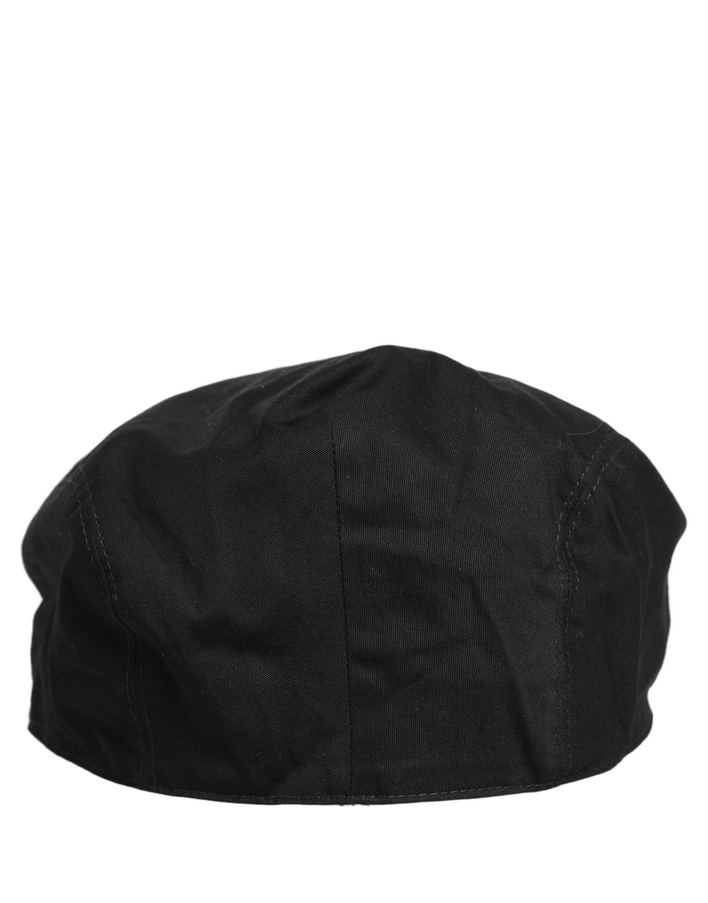 Dolce & Gabbana Casquette Gavroche Homme en Coton Stretch Noir