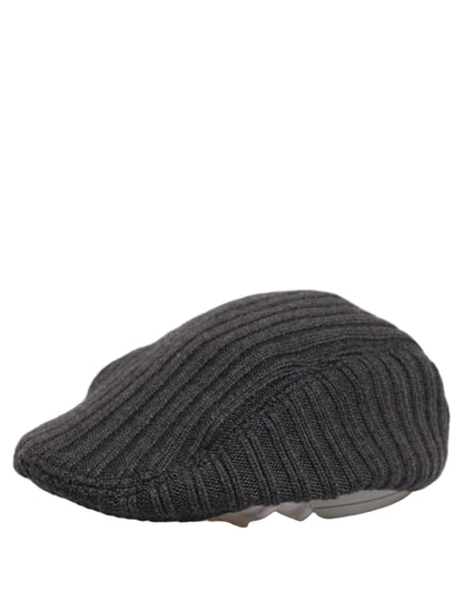 Dolce & Gabbana Gorra de lana gris oscuro para hombre
