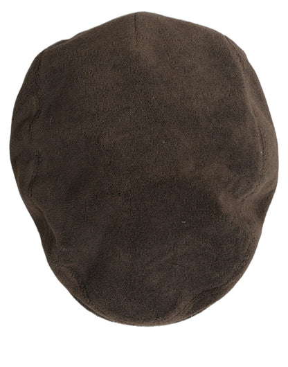 Casquette Gavroche en Coton Marron pour Homme Dolce & Gabbana