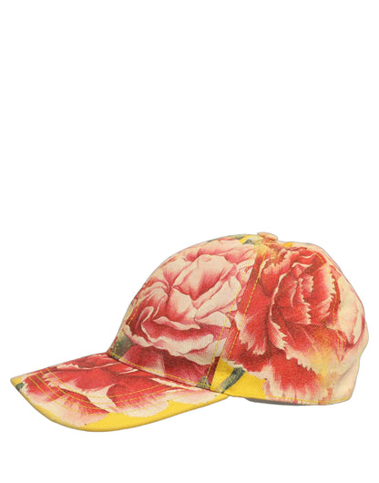 Gorra de béisbol Dolce & Gabbana de algodón multicolor con estampado floral para hombre
