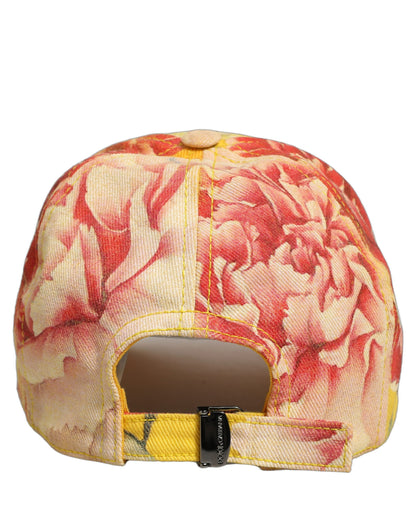 Gorra de béisbol Dolce & Gabbana de algodón multicolor con estampado floral para hombre