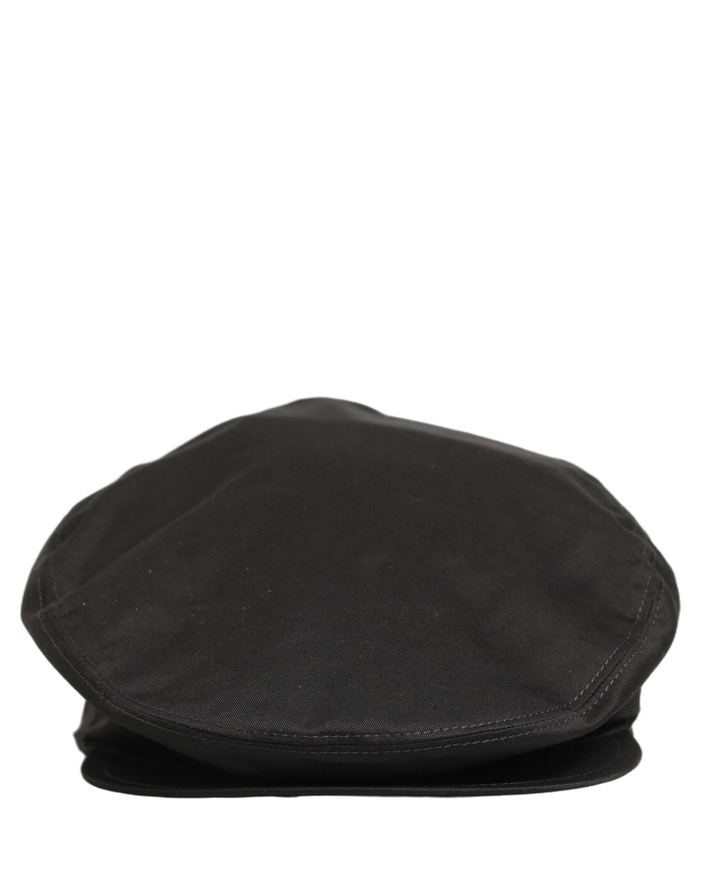 Dolce & Gabbana Casquette Gavroche Homme en Coton Stretch Noir