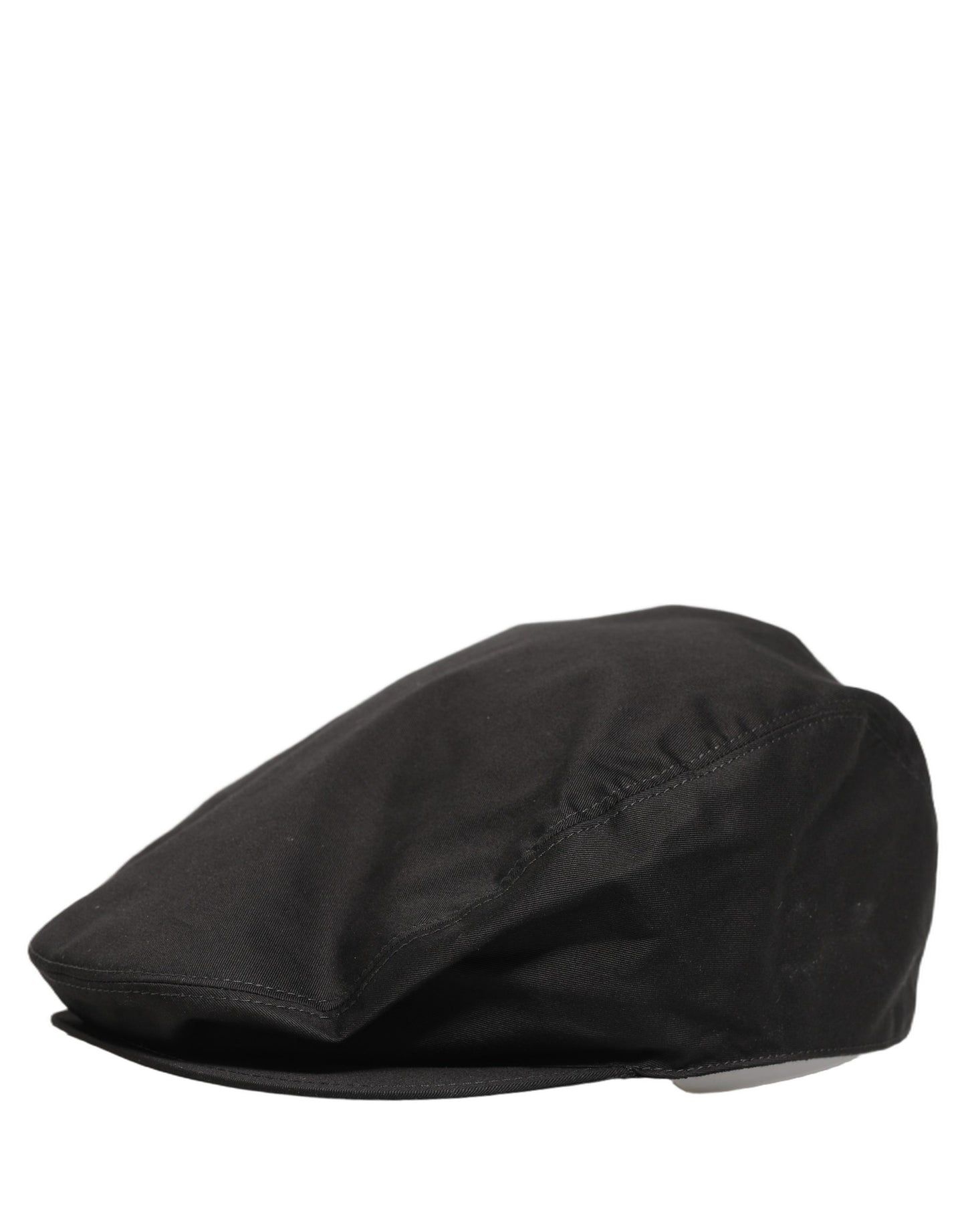 Dolce & Gabbana Casquette Gavroche Homme en Coton Stretch Noir