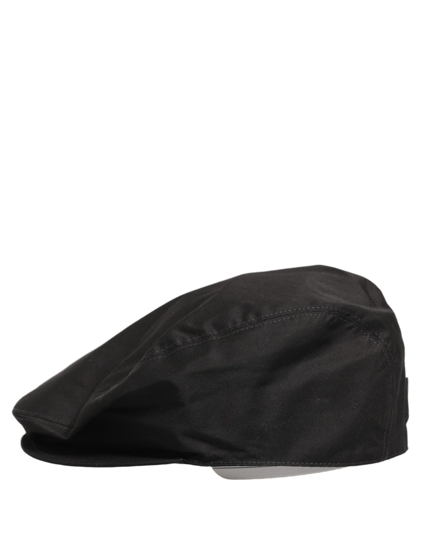Dolce & Gabbana Casquette Gavroche Homme en Coton Stretch Noir
