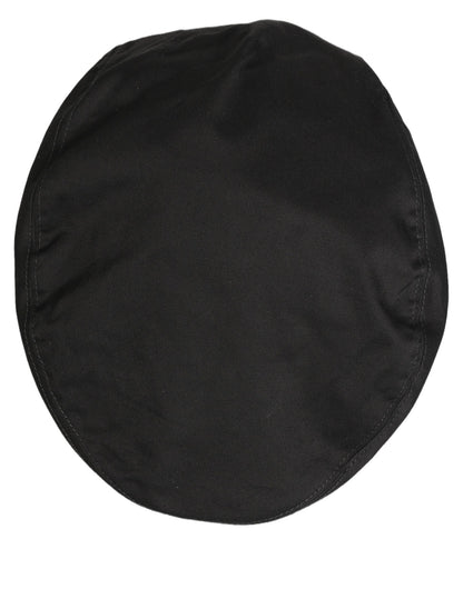 Dolce & Gabbana Casquette Gavroche Homme en Coton Stretch Noir