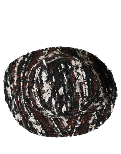 Sombrero Capello de cubo de tweed acrílico multicolor para mujer de Dolce & Gabbana
