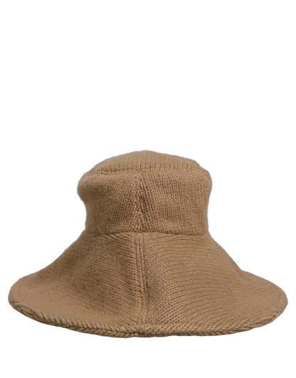 Dolce & Gabbana Gorro Sombrero Tipo Pescador de Algodón Marrón de Ala Ancha para Mujer
