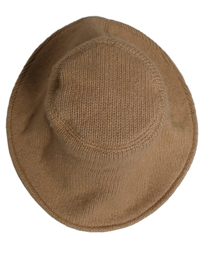 Dolce & Gabbana Gorro Sombrero Tipo Pescador de Algodón Marrón de Ala Ancha para Mujer