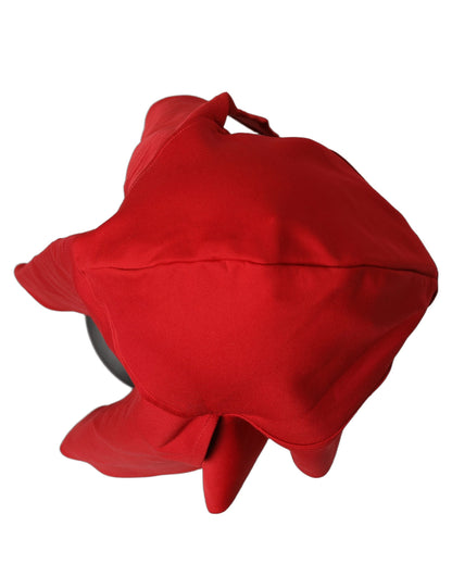 Dolce & Gabbana Femme Chapeau Bonnet Rouge en Polyester Entier