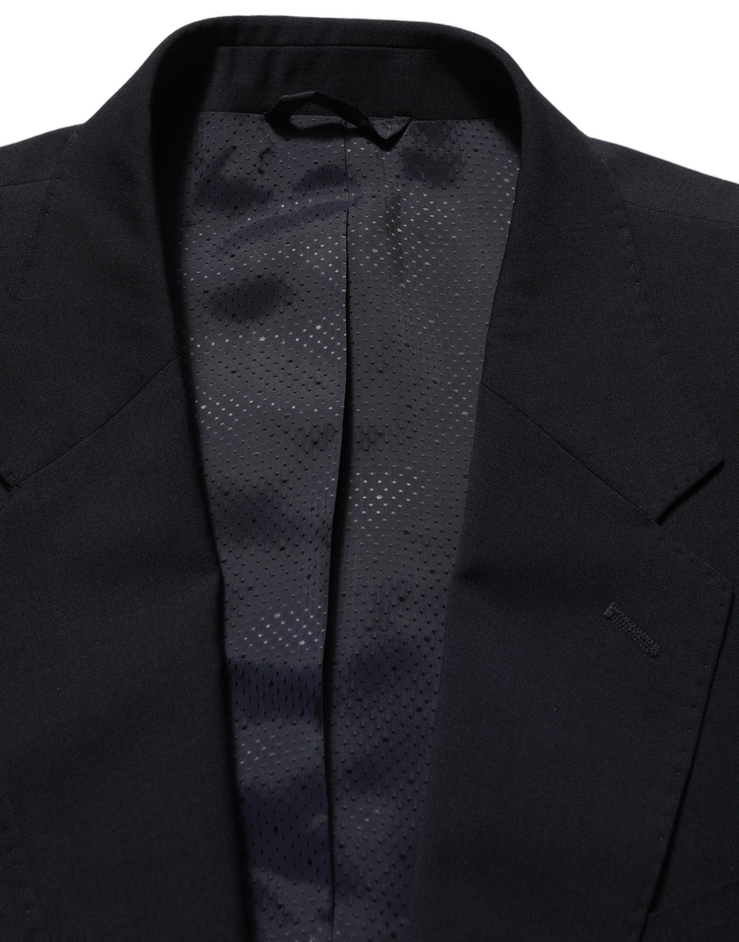 Blazer de lana negro de un solo botón para hombre Dolce & Gabbana