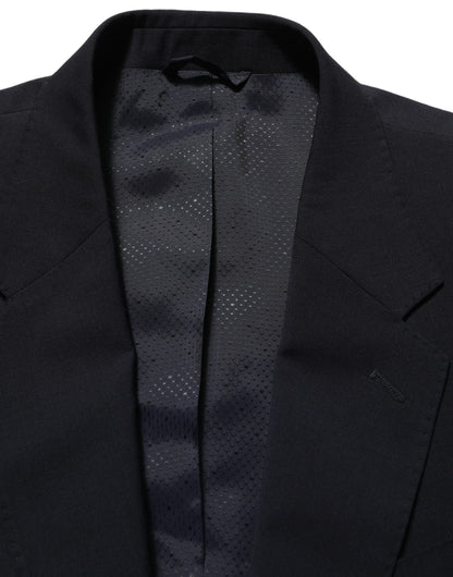 Blazer de lana negro de un solo botón para hombre Dolce & Gabbana