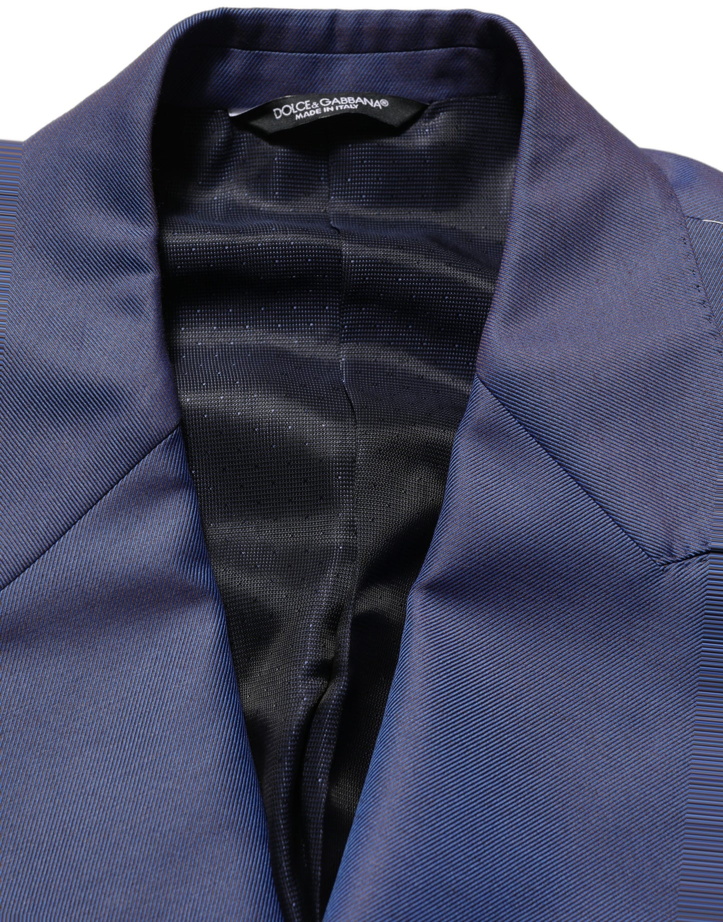 Dolce & Gabbana Americana Azul de Lana Cruzada para Hombre