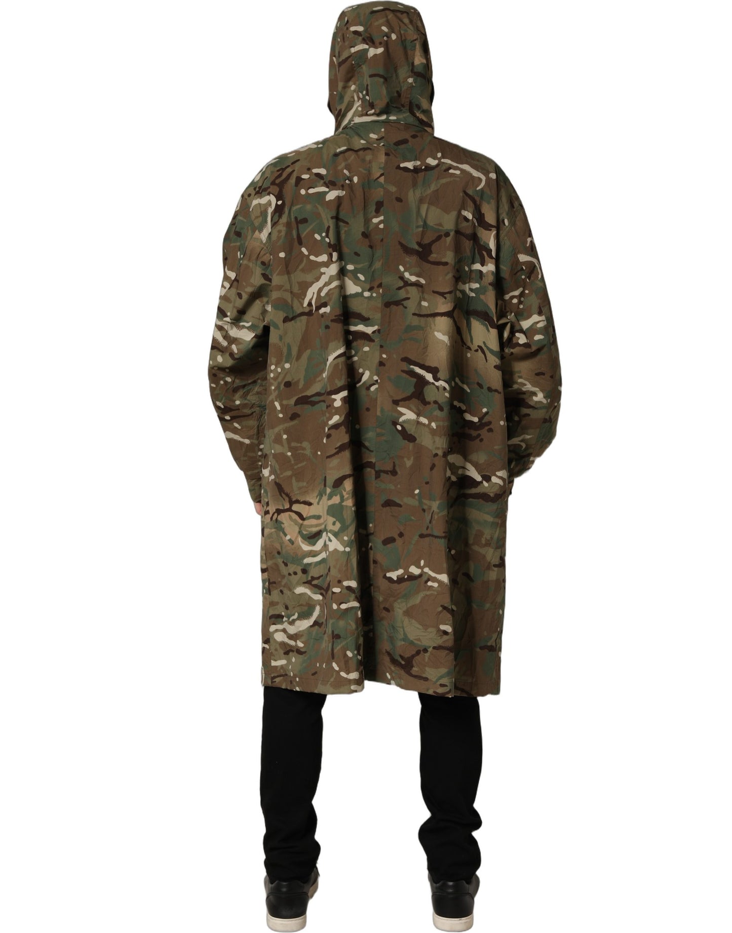 Chaqueta con capucha y estampado de camuflaje multicolor Dolce & Gabbana