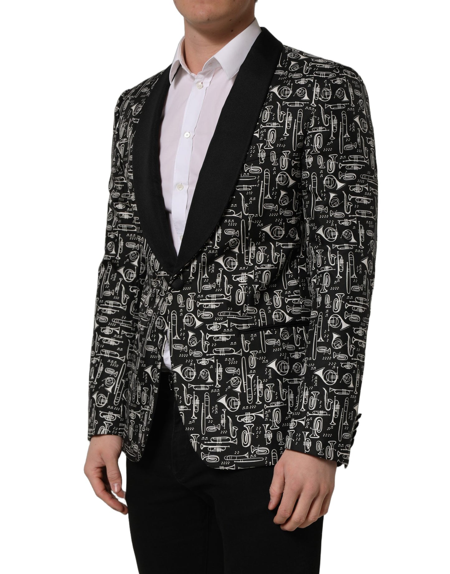 Chaqueta con adornos de cristal negra Dolce & Gabbana