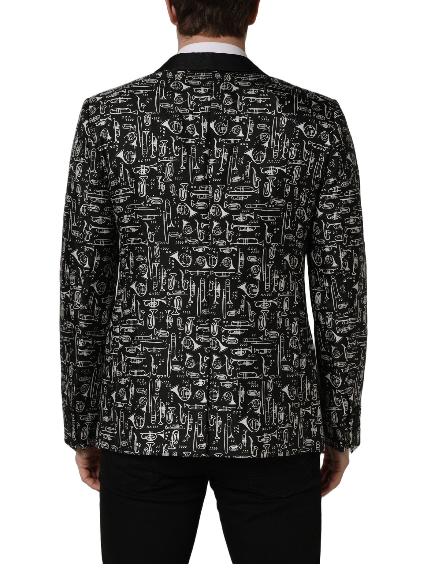 Chaqueta con adornos de cristal negra Dolce & Gabbana