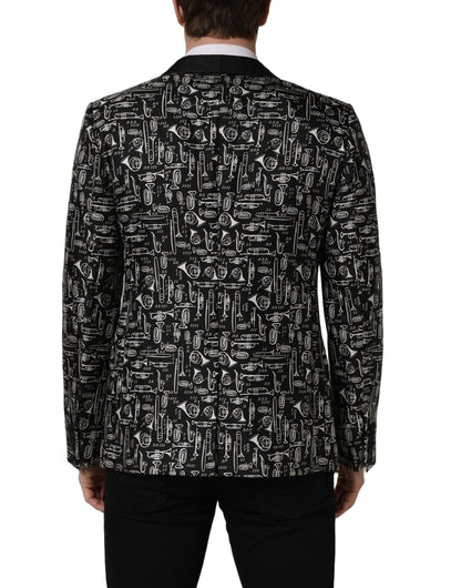 Chaqueta con adornos de cristal negra Dolce & Gabbana