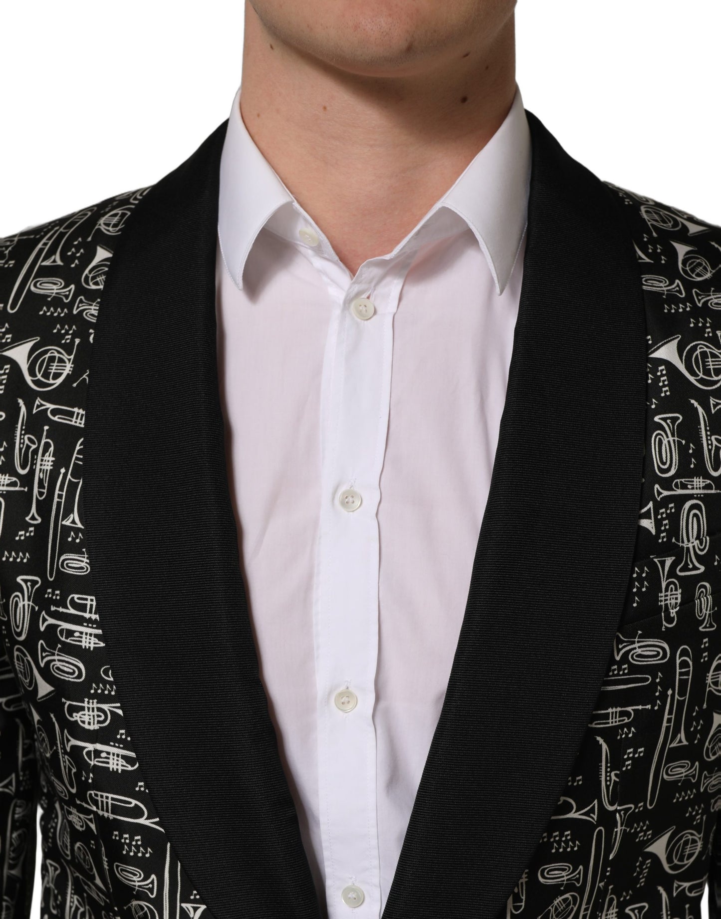 Chaqueta con adornos de cristal negra Dolce & Gabbana