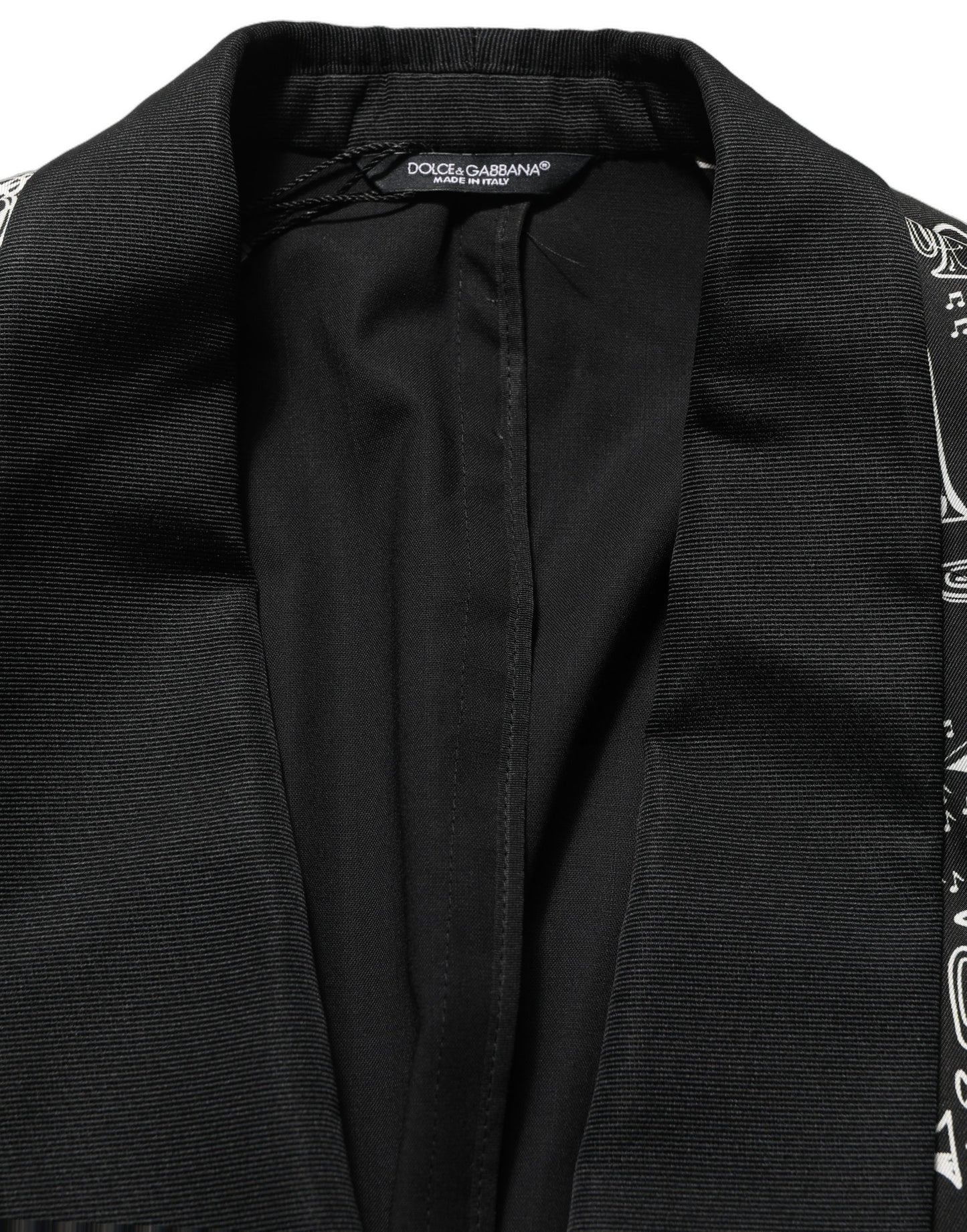 Chaqueta con adornos de cristal negra Dolce & Gabbana