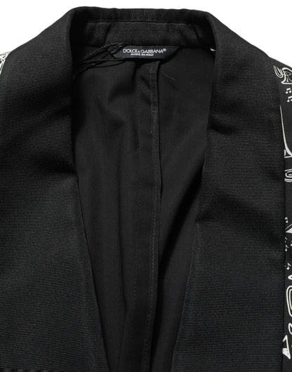 Chaqueta con adornos de cristal negra Dolce & Gabbana