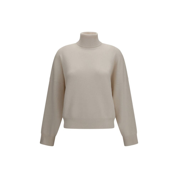 Pull en cachemire beige Brunello Cucinelli