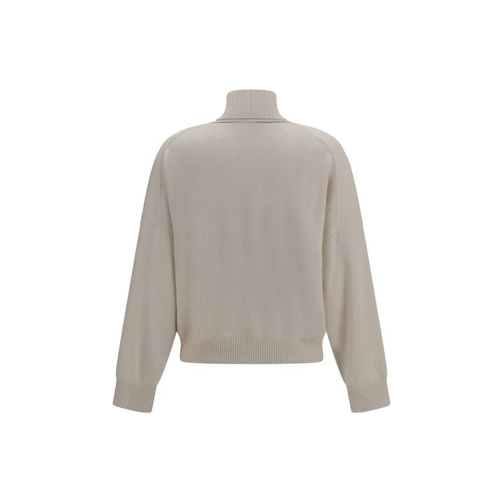 Pull en cachemire beige Brunello Cucinelli