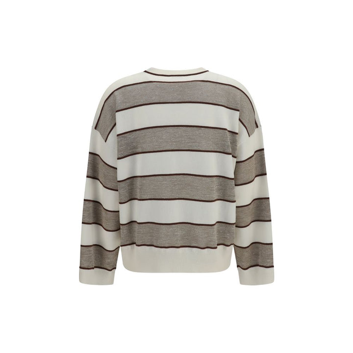 Sweat-shirt Brunello Cucinelli Oves Aries en laine beige