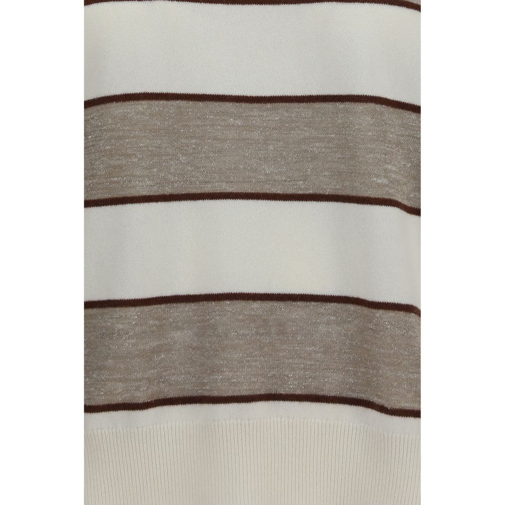 Sudadera de lana beige Oves Aries de Brunello Cucinelli