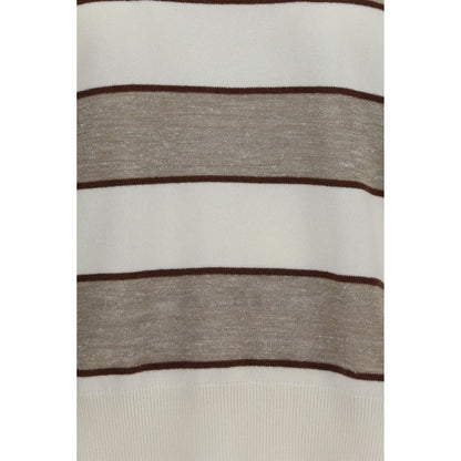 Sudadera de lana beige Oves Aries de Brunello Cucinelli