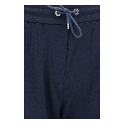 Pantalones informales de poliamida azules Brunello Cucinelli
