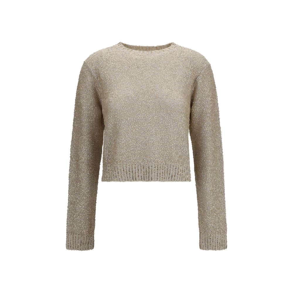 Sudadera Brunello Cucinelli de lino beige