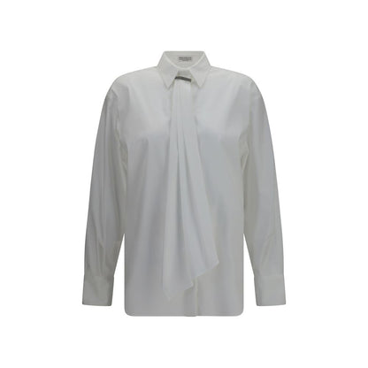 Chemise habillée en coton blanc Brunello Cucinelli