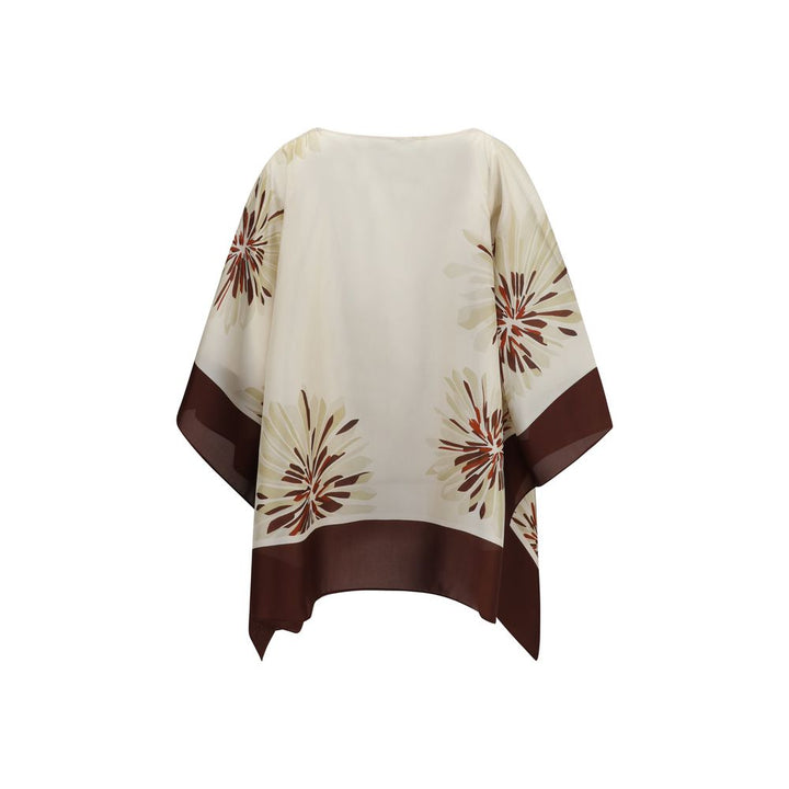 Blusa de seda multicolor de Brunello Cucinelli