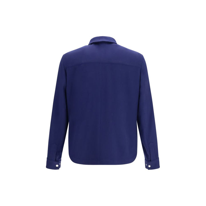 Veste longue Brunello Cucinelli en cachemire bleu