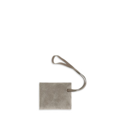 Llavero Brunello Cucinelli de piel de becerro gris Bos Taurus