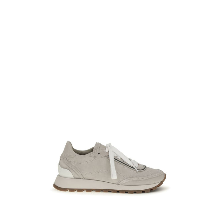 Zapatillas deportivas Brunello Cucinelli de piel de becerro gris Bos Taurus
