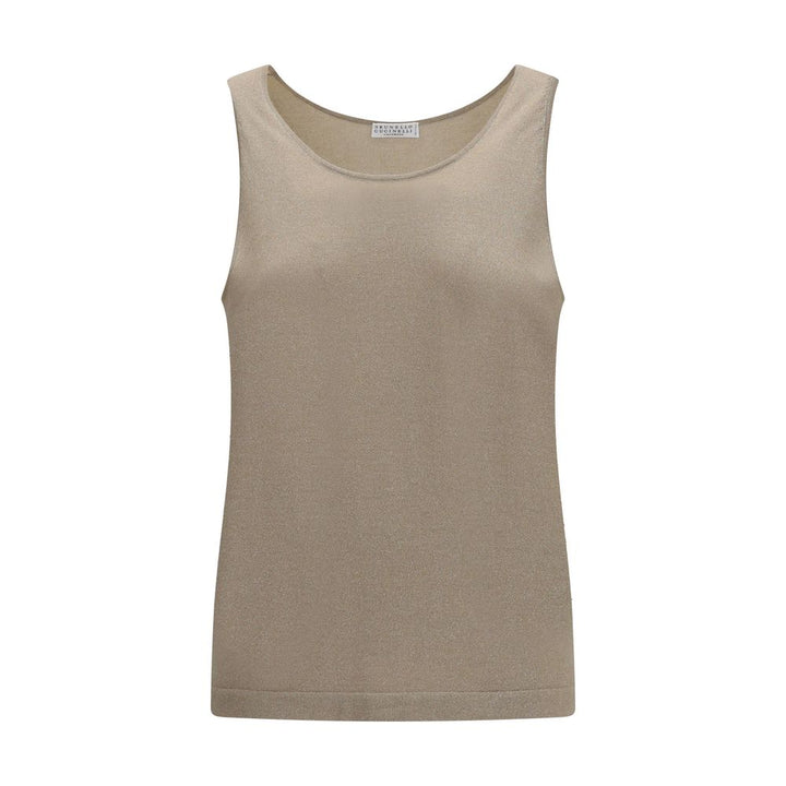 Débardeurs en cachemire beige Brunello Cucinelli