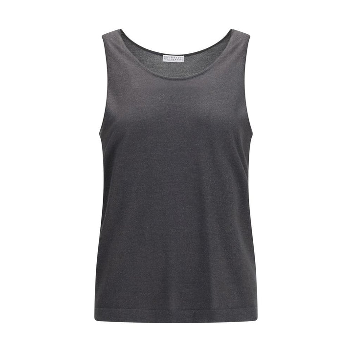 Brunello Cucinelli Gray Cashmere Tank Tops