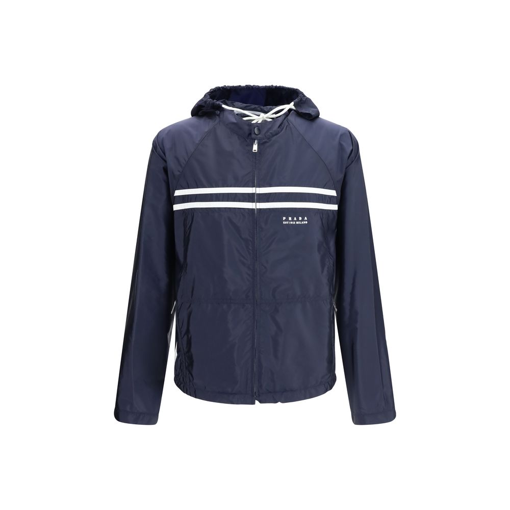 Blouson Prada en nylon bleu