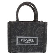 Bolso de compras 'Extra Small Athena' de Versace para mujer, en negro