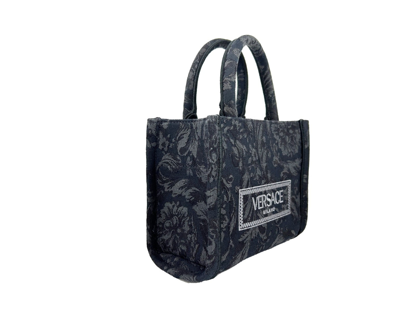 Bolso de compras 'Extra Small Athena' de Versace para mujer, en negro