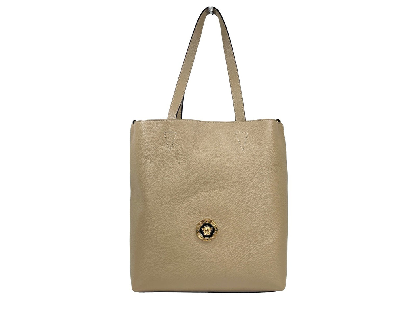 Grand sac cabas en cuir Medusa de Versace avec pochette