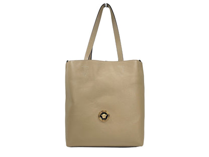 Grand sac cabas en cuir Medusa de Versace avec pochette