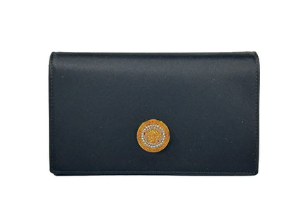 Cartera bandolera mini de cadena Versace negra