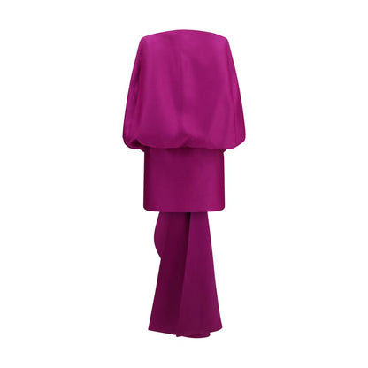 Balenciaga Purple Wool Oves Aries Cocktail Dress