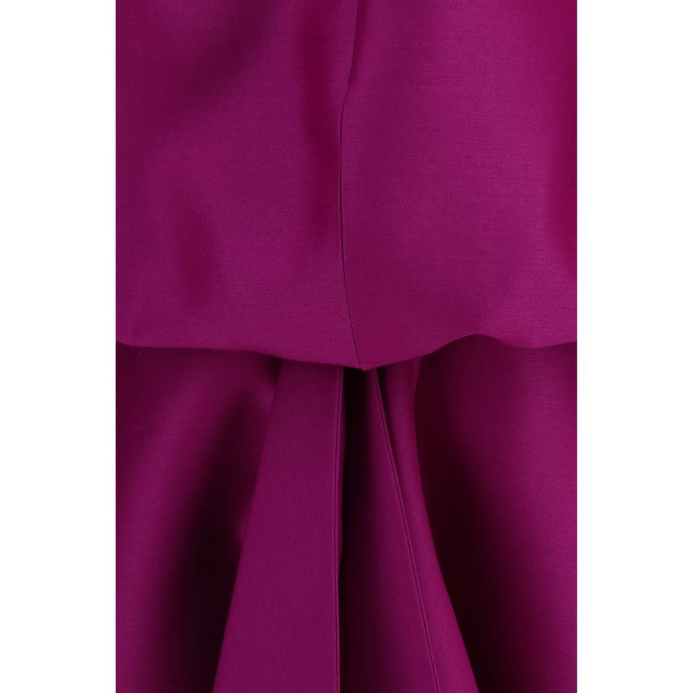 Balenciaga Purple Wool Oves Aries Cocktail Dress