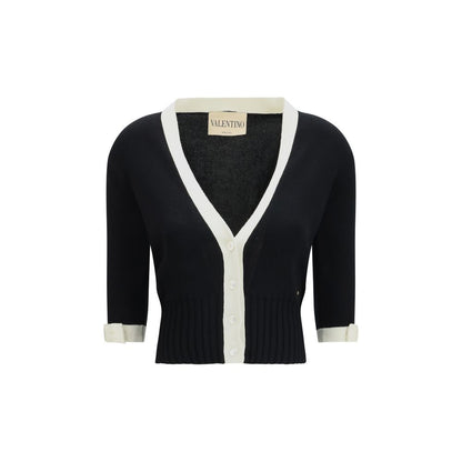 Cardigan en coton noir Valentino