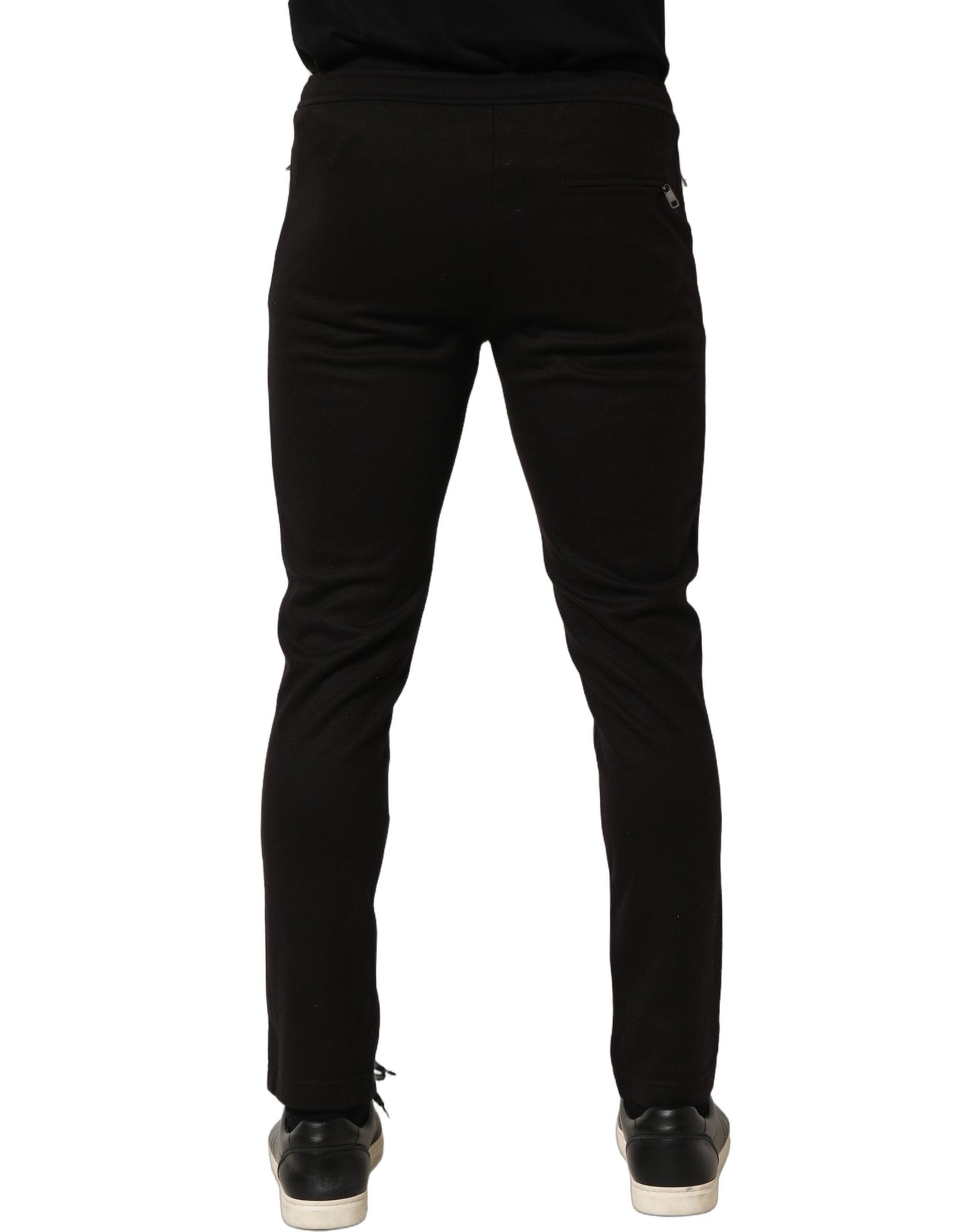 Dolce & Gabbana Pantalon de survêtement Jogger Noir en Laine pour Homme