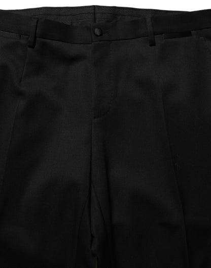 Traje de 2 piezas Dolce & Gabbana negro con adornos de cristal